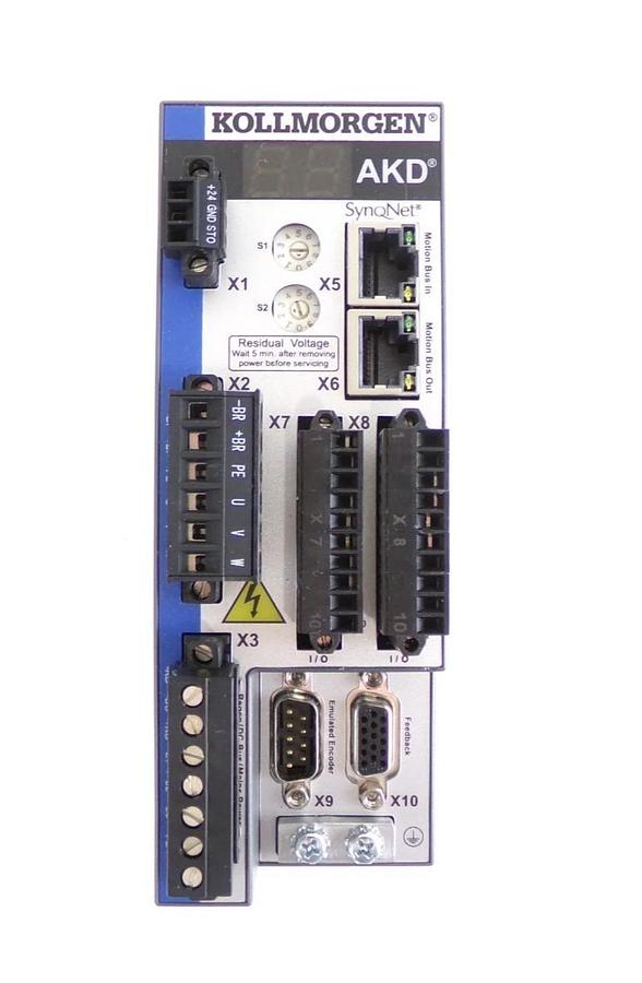 Used Kollmorgen AKD-B00606-NBSQ-0000 Servo Drive SynqNet Reseller Lot of 2 Working