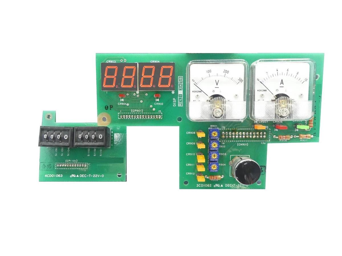 Used Hitachi Kokusai Denki 3CD1062 Display Panel PCB Set 4CD01063 Working Surplus