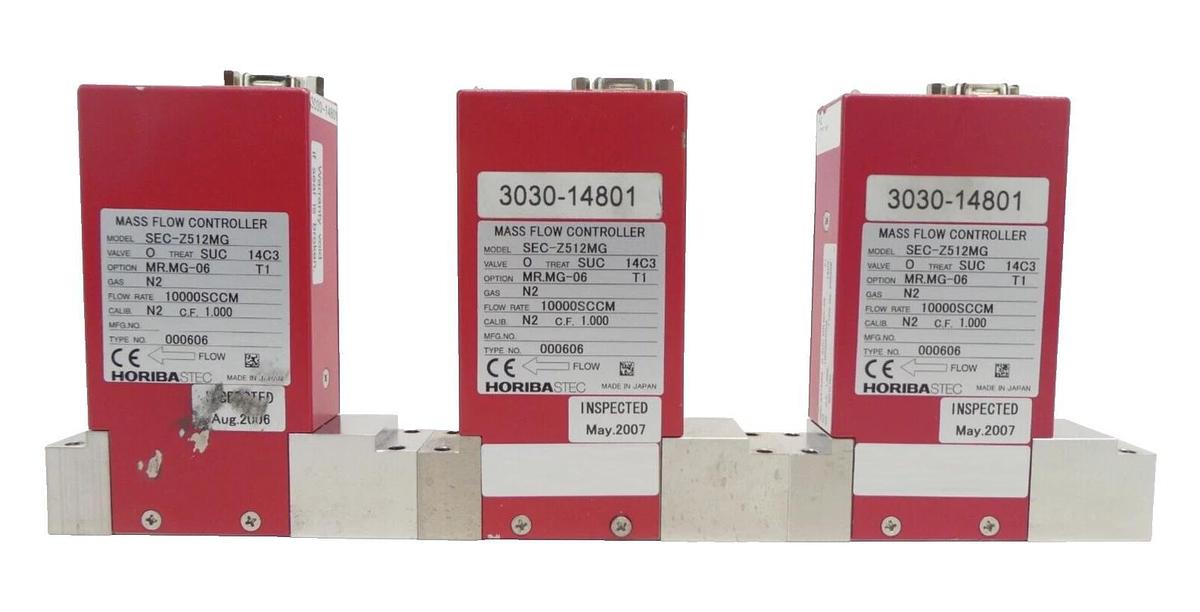 Used Horiba STEC Z500 Mass Flow Controller MFC SEC-Z512MG SEC-Z522MGN Lot of 10 Spare