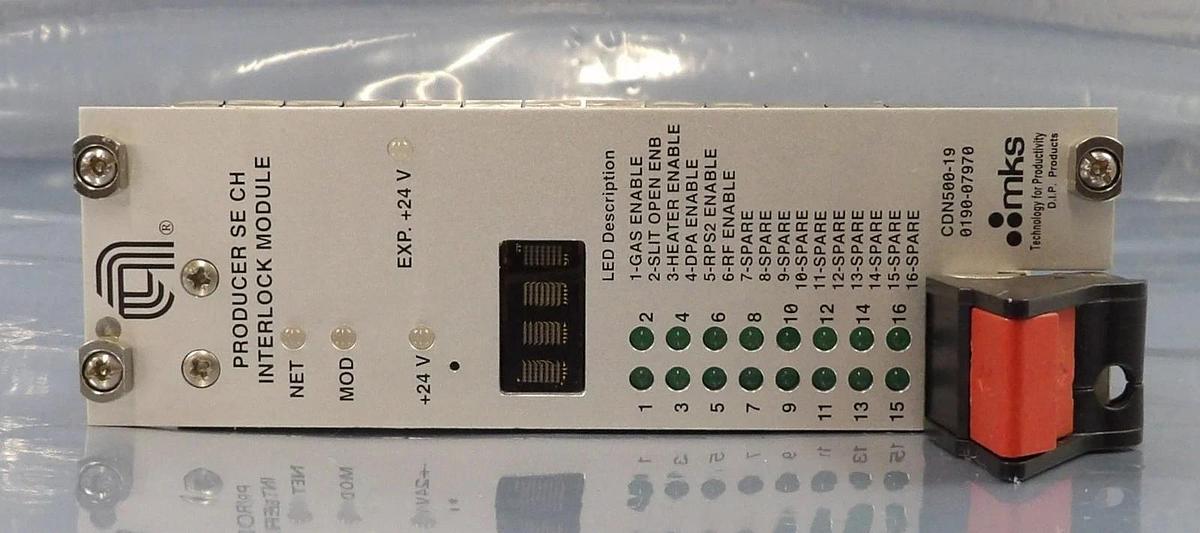 Used MKS Instruments CDN500-19 Interlock Module PCB Card AMAT 0190-07970 Working