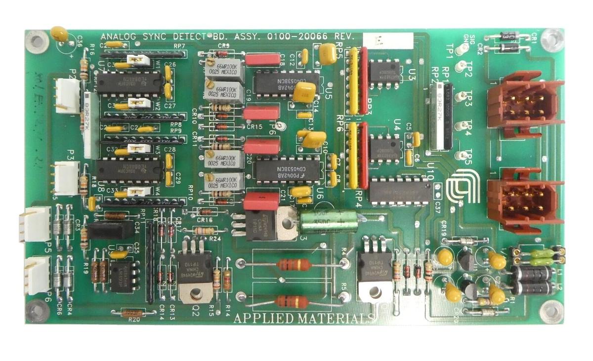 Used AMAT Applied Materials 0100-20066 Analog Sync Detect PCB Working Surplus