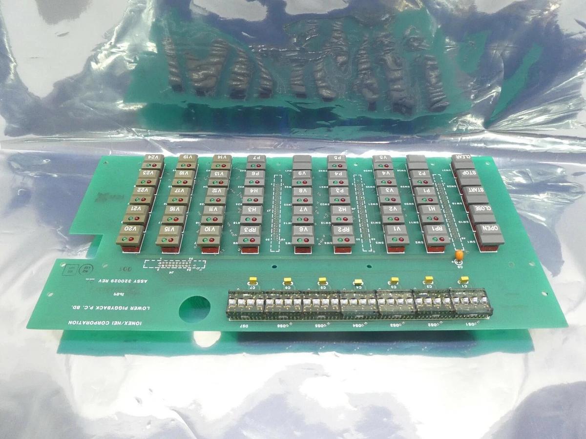 Used Ionex/HEI Corporation 320029 Lower Piggyback PCB Rev. C1 330029 Working Surplus