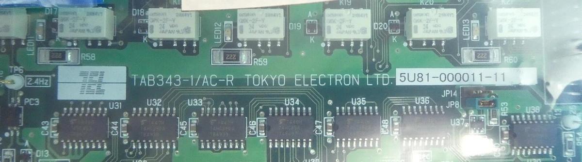 TEL Tokyo Electron 5U81-000011-11 AC-R PCB Assembly TAB343-1/AC-R New