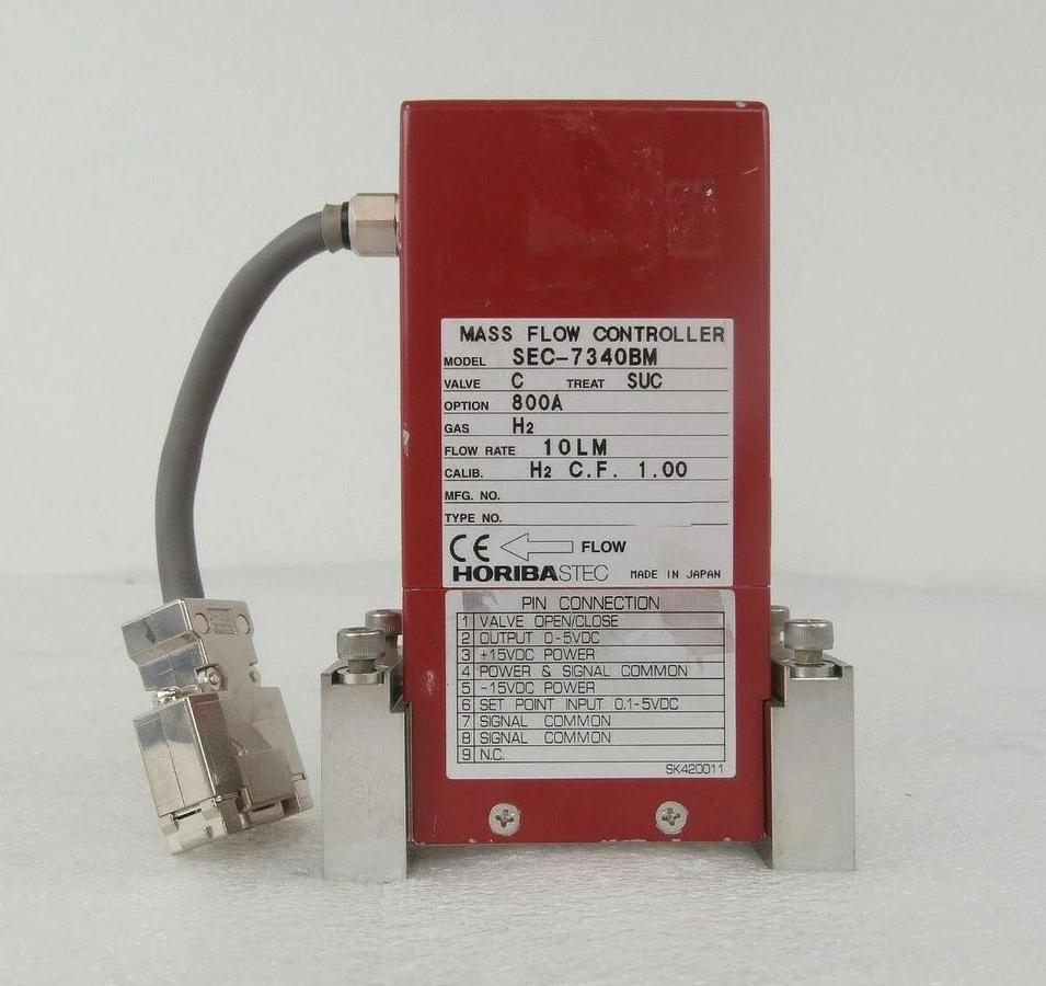 Used Horiba STEC SEC-7340BM Mass Flow Controller MFC SEC-7430 10 LM H2 Working Spare