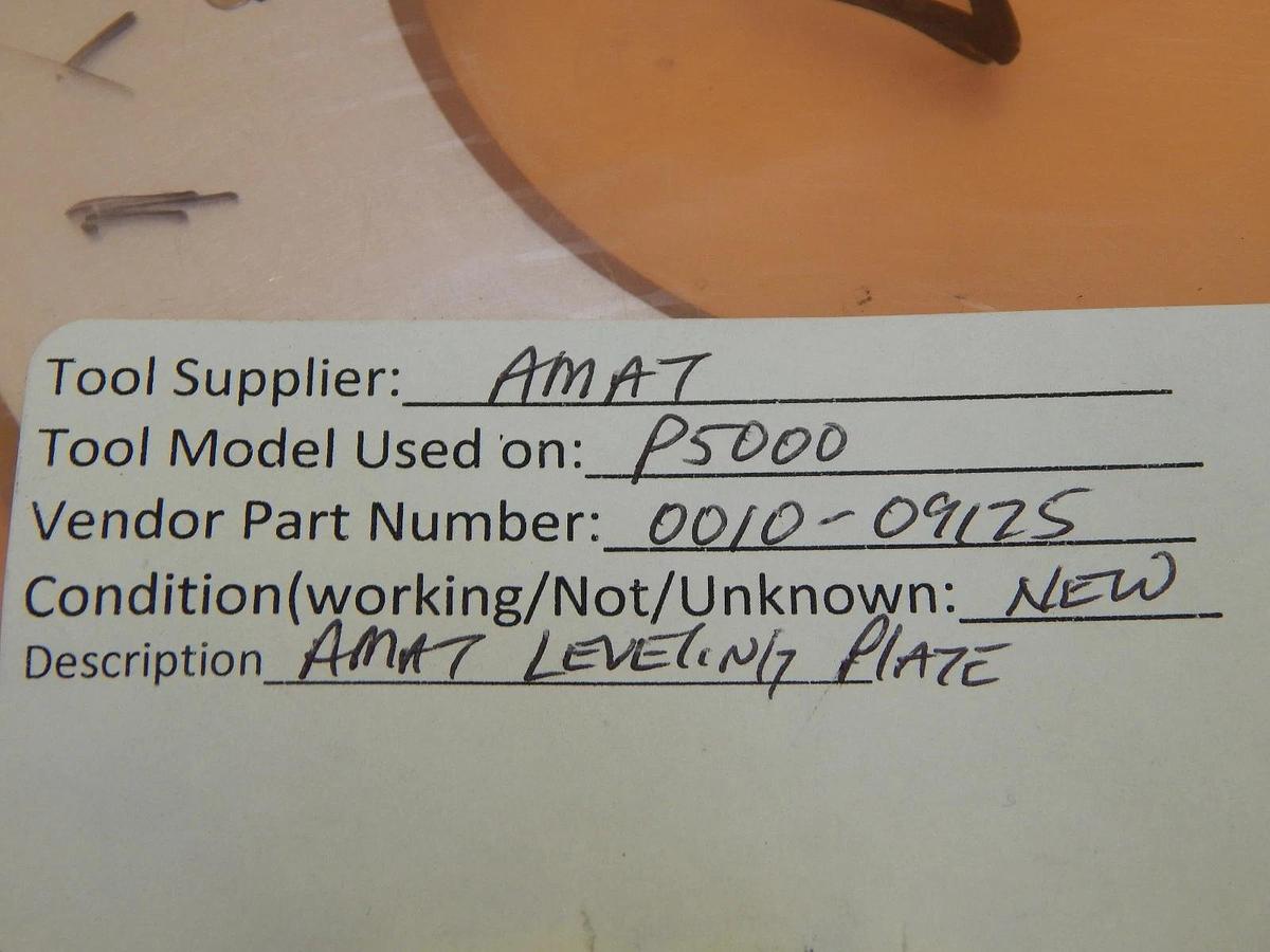 AMAT Applied Materials 0010-09125 Heater Leveling Plate Precision 5000 New
