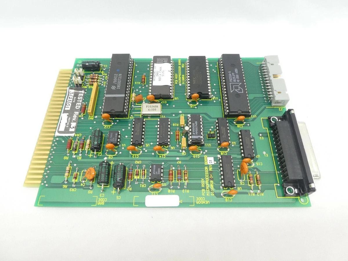 Used Varian Semiconductor VSEA D116058001 Microprocessor PCB Card Rev. 03 Working