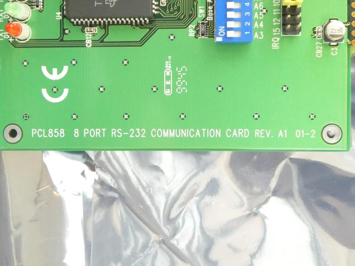 Used Advantech PCL-858A 8 Port RS-232 Communication PCB Card PCL858 Working Surplus