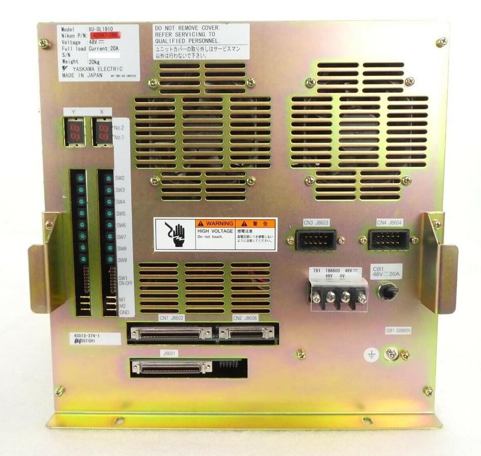 Used Yaskawa XU-DL1910 ARB Blinds Power Amplifier Nikon 4S587-288 4S013-374-1 Working