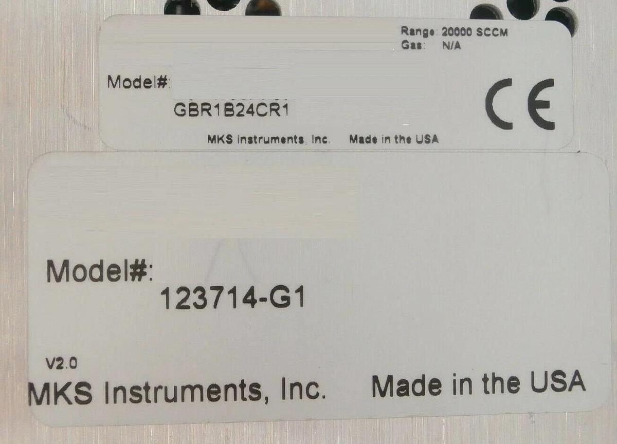 Used MKS Instruments 123714-G1 GBROR InSitu Flow Verifier CBRORS-3-20 Working Surplus