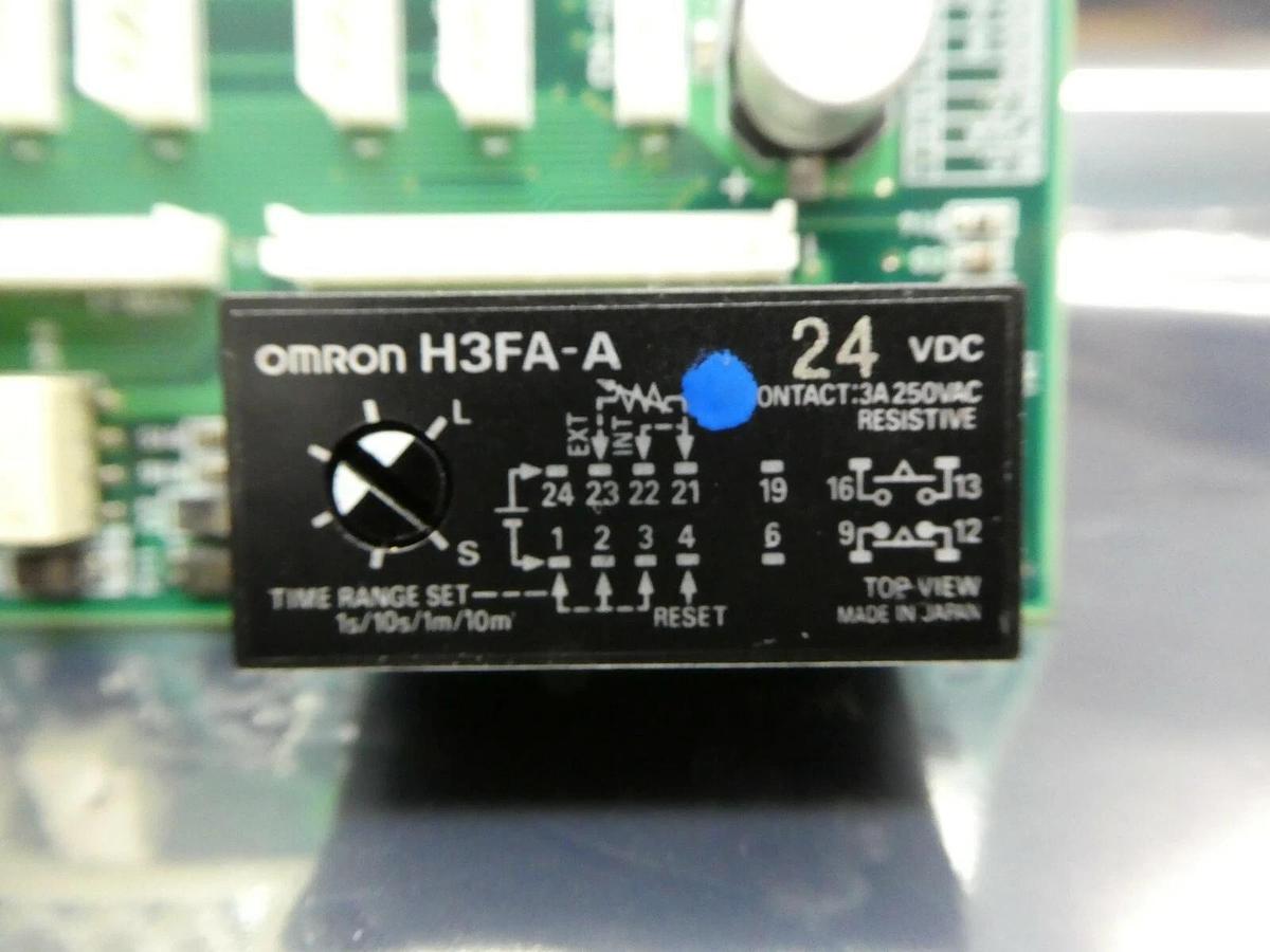 Used Daifuku BCN-3746B Connector Board PCB Omron H3FA-A Solid-State Timer Working