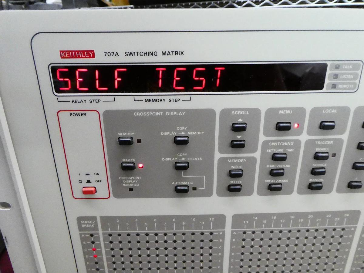Used Keithley 707A Switching Matrix with 7174A 8x12 Low Current Matrix Cards Surplus