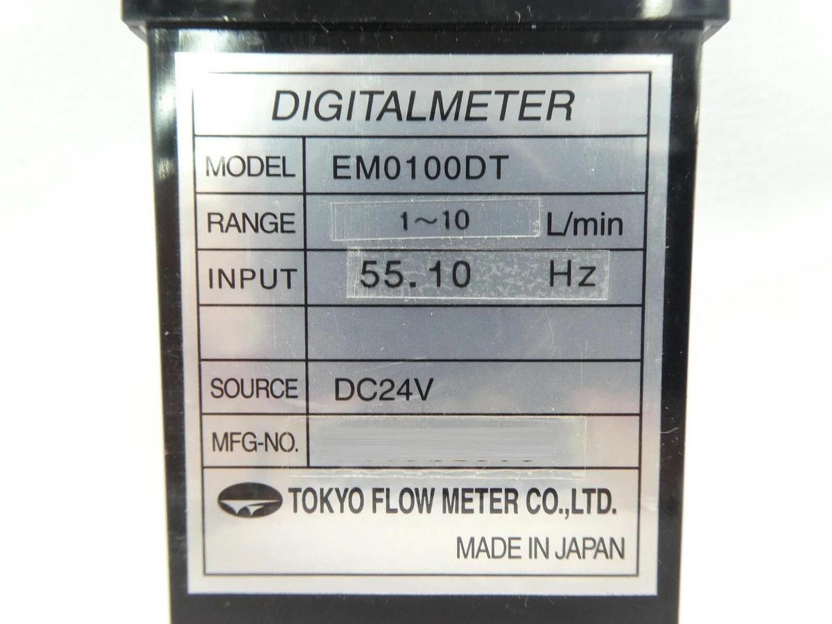Used Tokyo Flow Meter EM0100DT Digital Meter DIGITALMETER 1~10 L/min Lot of 25 Spare