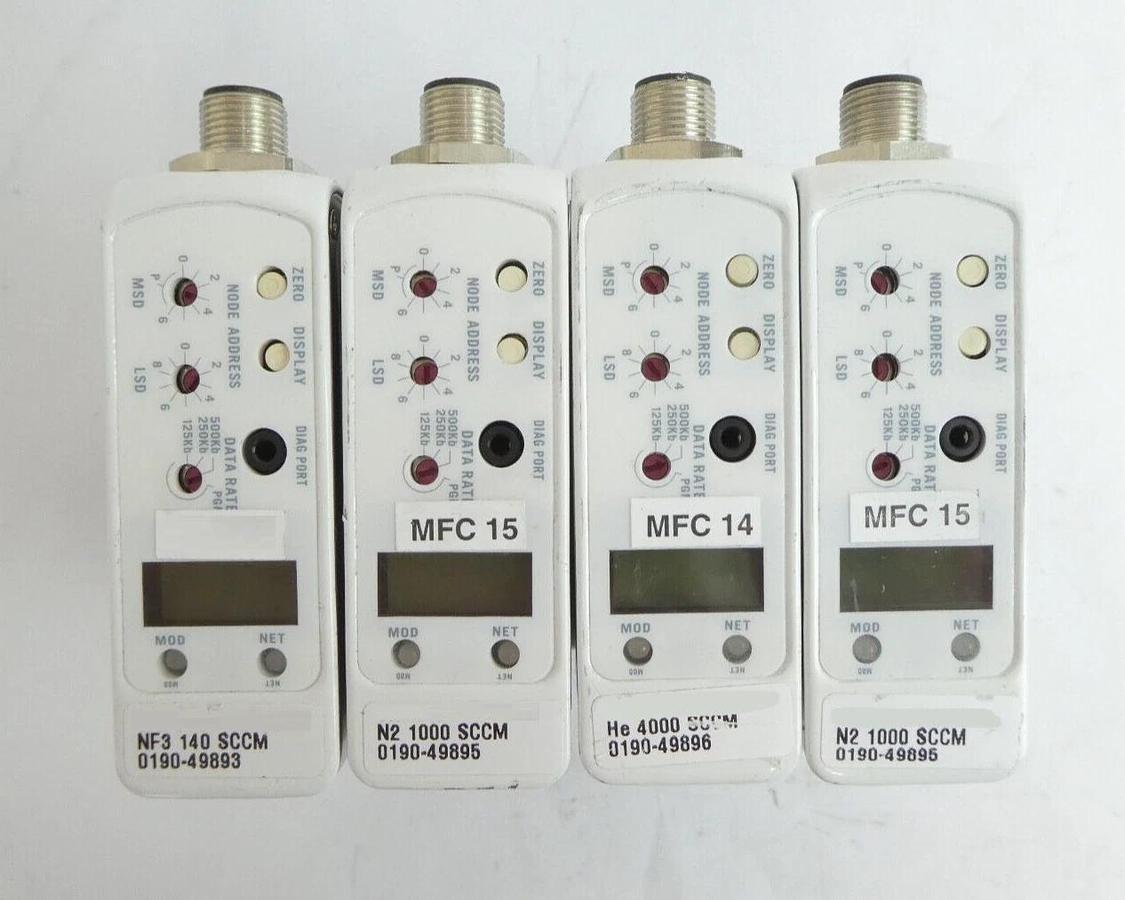 Used Brooks Instrument GF125CXXC Mass Flow Controller MFC Lot of 12 Working Surplus