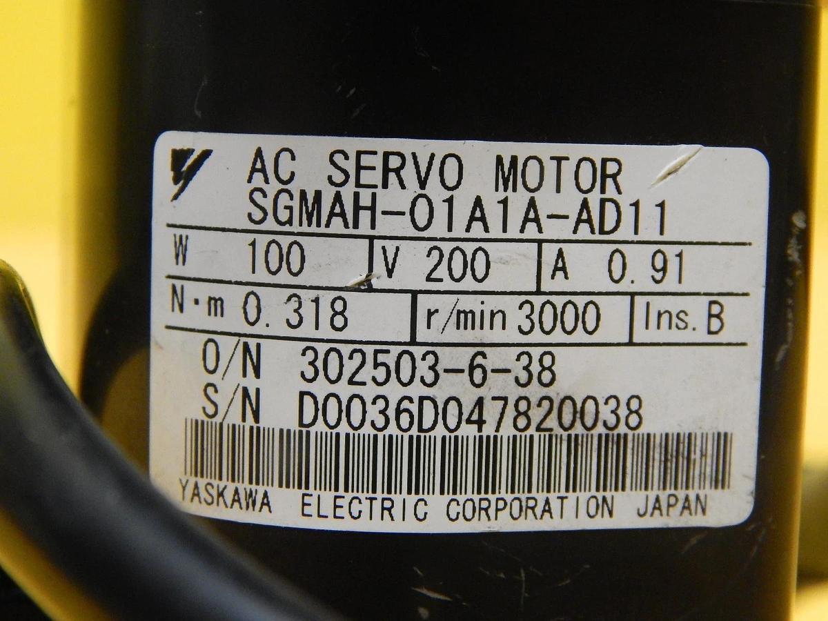 Used Oriental Motor SGMAH-01A1A-AD11 AC Servo Motor Used Working