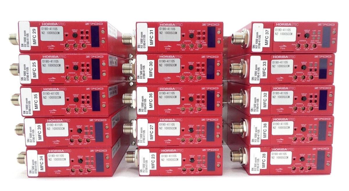 Used Horiba STEC SEC-Z714AGX Mass Flow Controller MFC 0190-41105 Lot of 18 Working