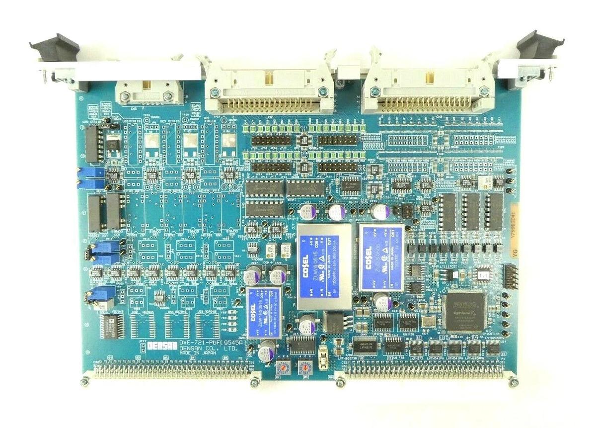 Used Densan DVE-721 Analog I/O VME PCB Card 300mm Rudolph F30 Working Surplus