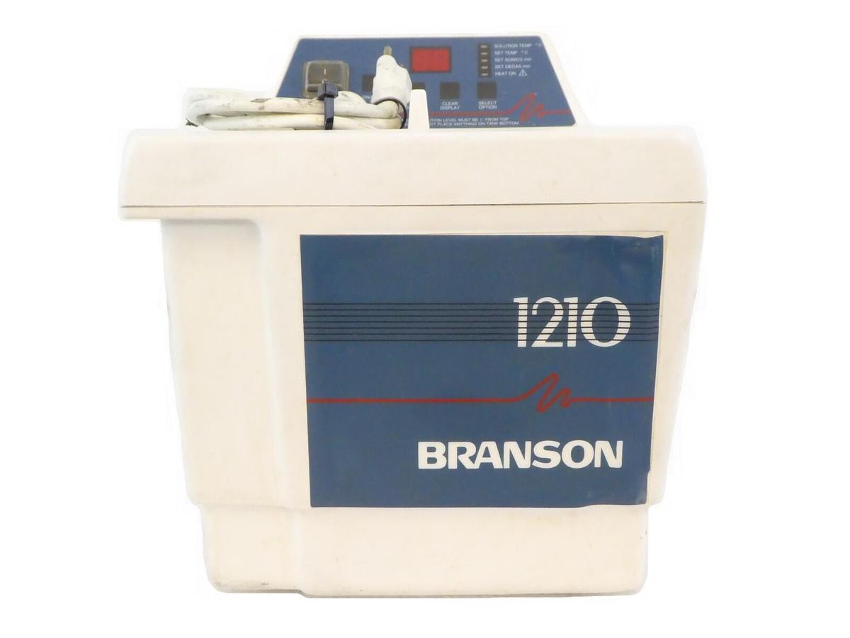 Used Branson 1210R-DTH Heated Ultrasonic Cleaner Bransonic 1210 Tested Working