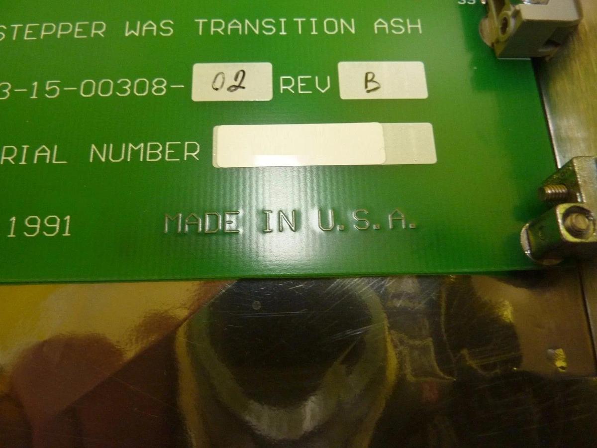 Used Ultratech Stepper 03-15-00308-02 Stepper WAS Transition ASH PCB Card Used