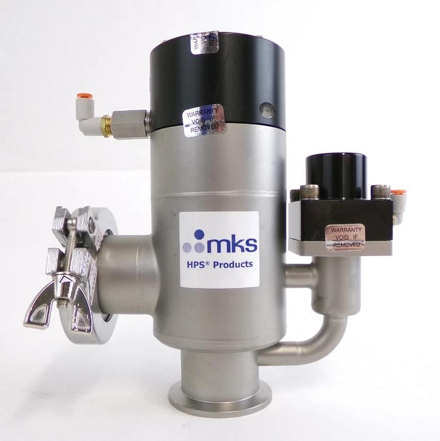 Used MKS Instruments 100016533 UHV Angle Valve Reseller Lot of 2 Working Surplus