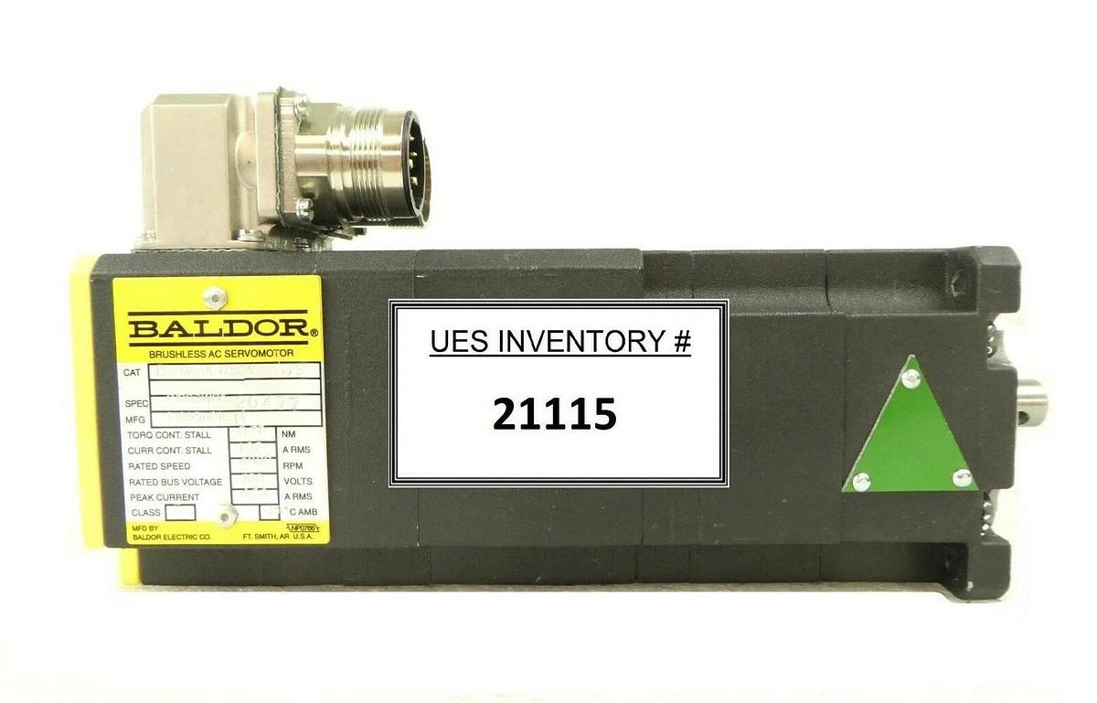 Used Baldor BS/M63A-175BA 709 Brushless AC ServoMotor S1P01W05 BSM63A-175BA Working