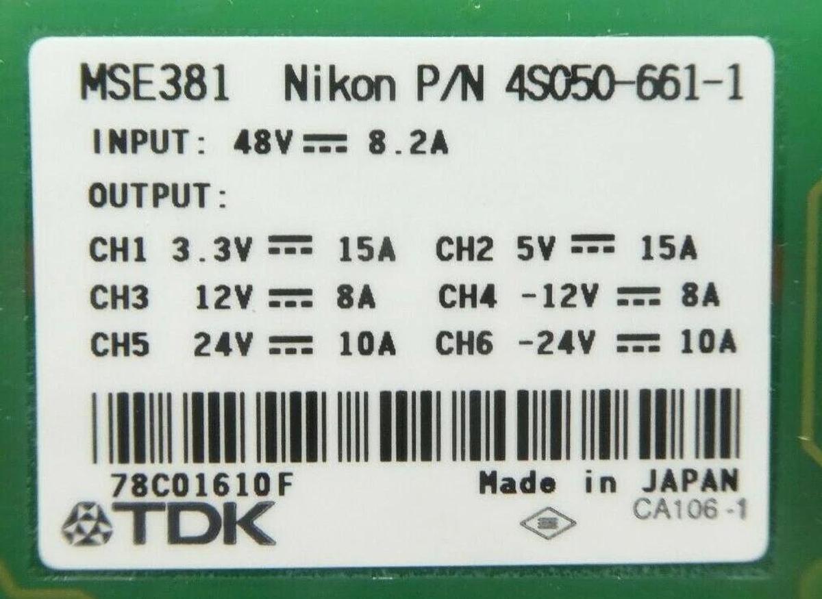 Used Nikon 4S050-661-1 PCB Card ALG-POWER-3U TDK MSE381 NSR FX-601F Working Spare