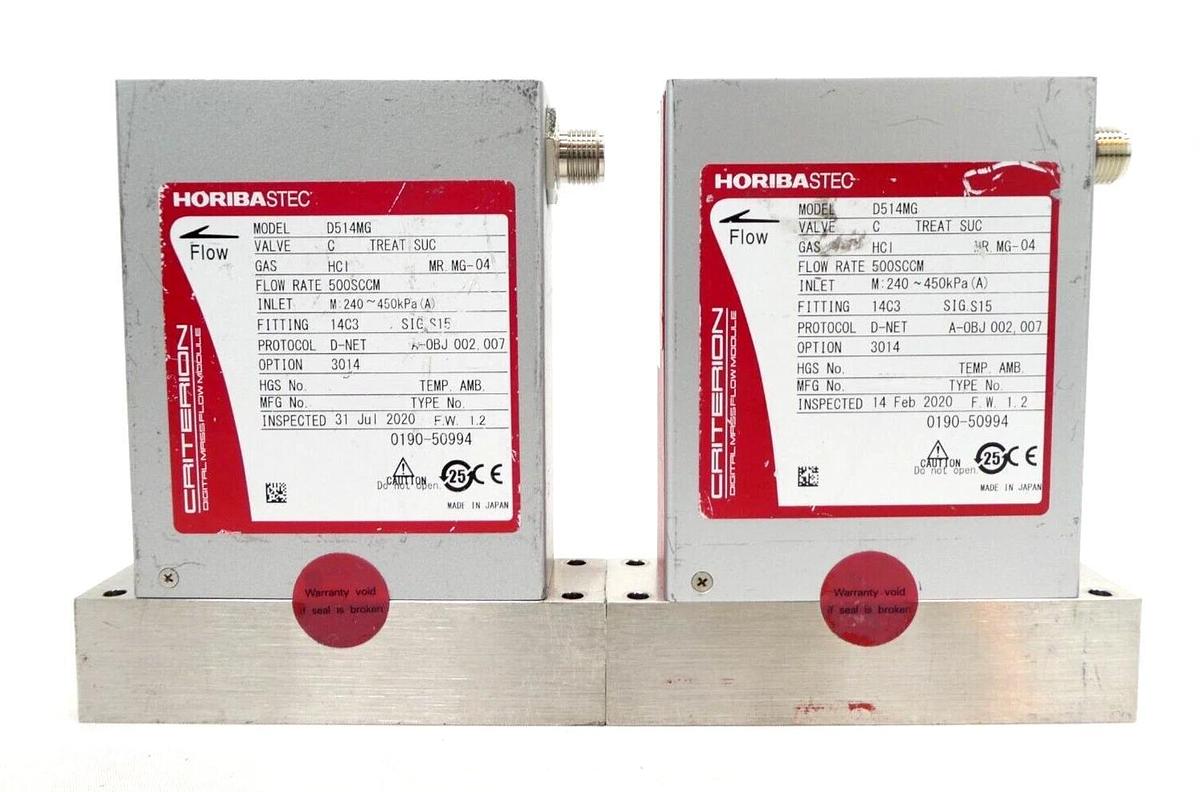 Used Horiba STEC D514MG Mass Flow Controller MFC Criterion Reseller Lot of 7 Working