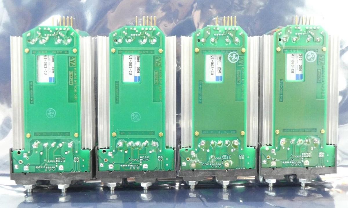 Used Varian 34-029889-24 24V Control Cartridge PCB Vicor VI-263-CU VI-B63-CU Lot of 4
