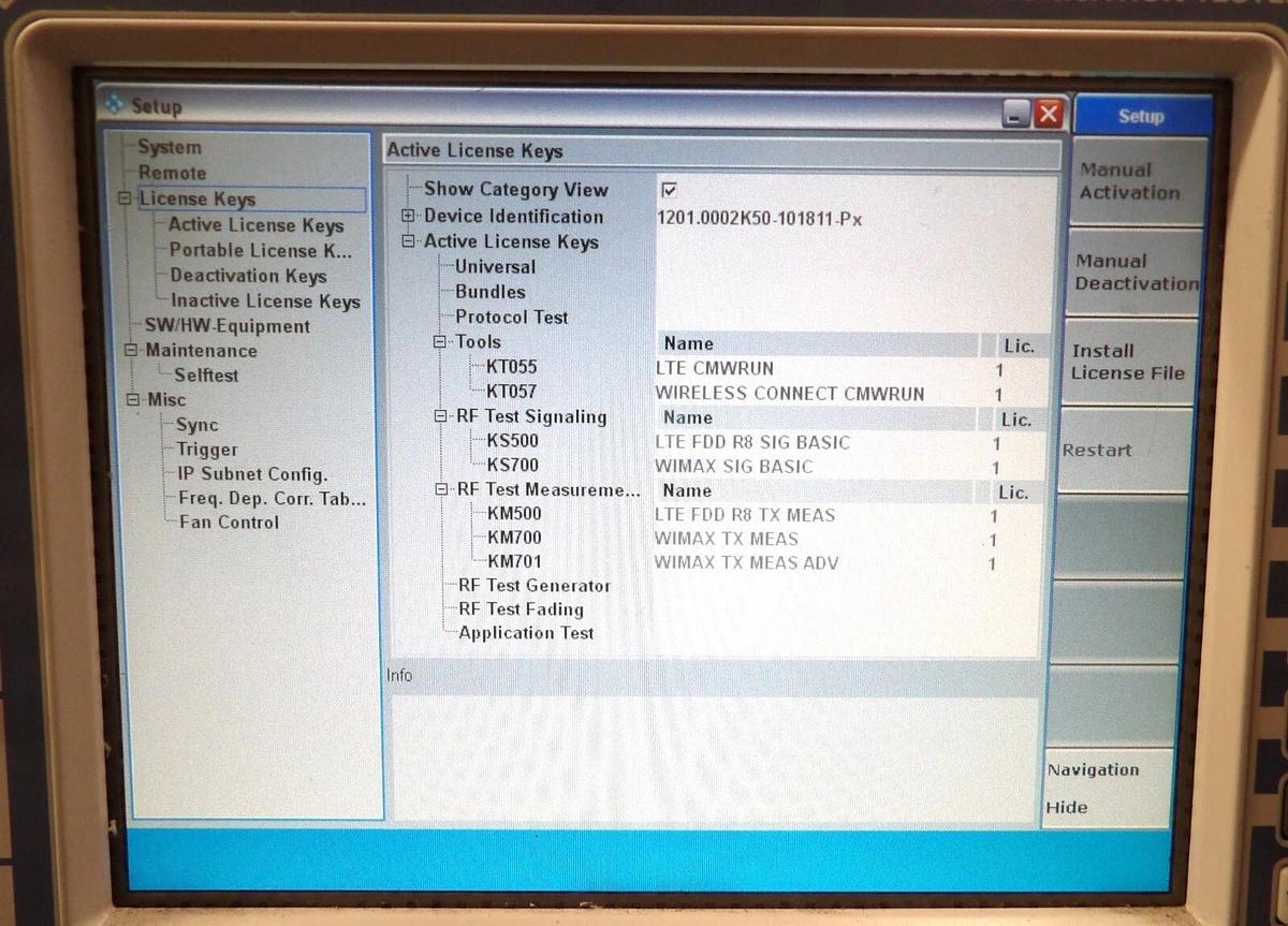 Used Rohde & Schwarz 1201.0002K50 Wideband Radio Tester CMW 500 Working Surplus