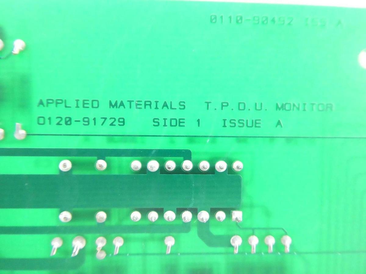 Used AMAT Applied Materials 0100-90492 T.P.D.U. Monitor PCB Card 0120-91729 Working