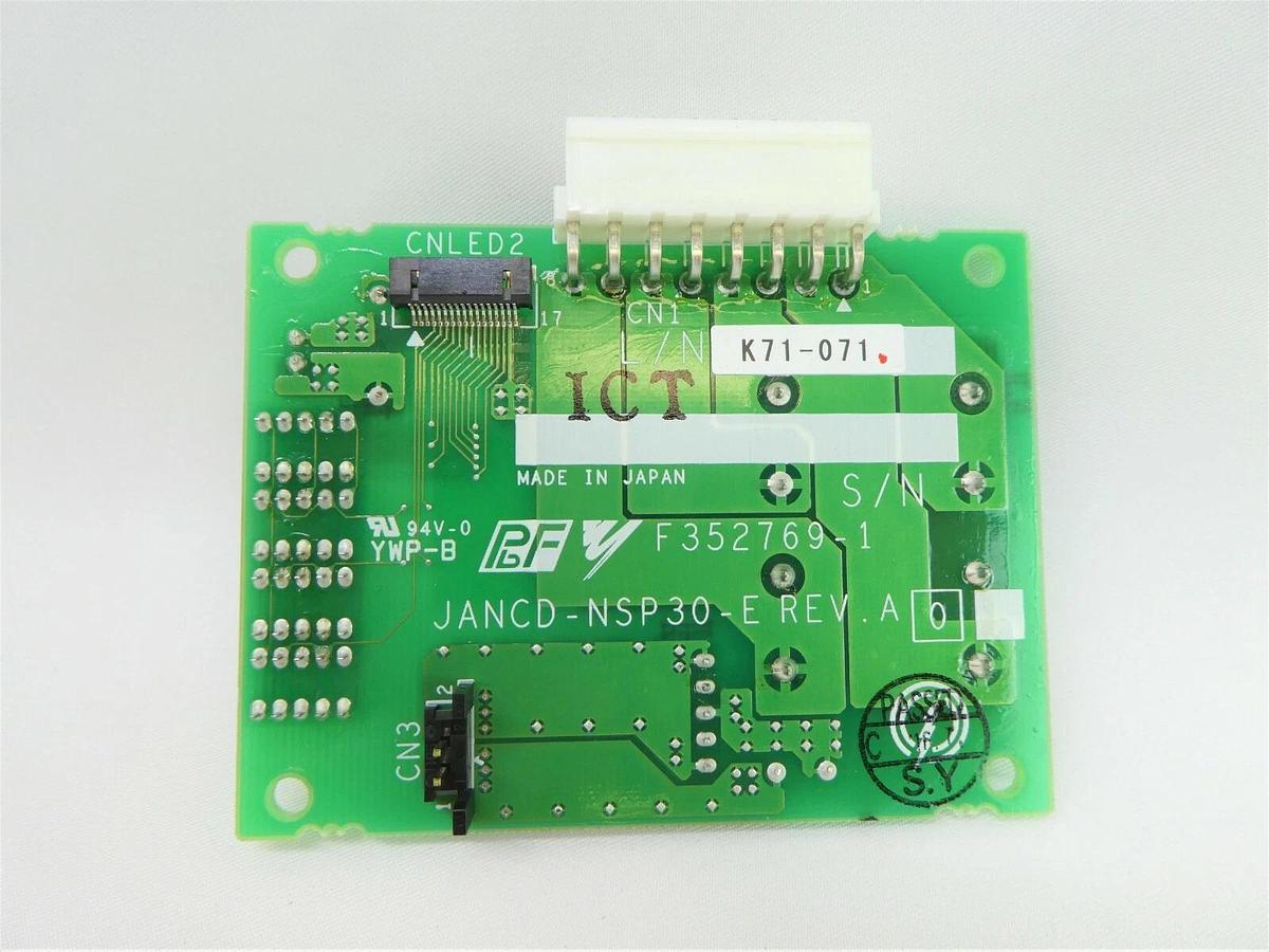 Used Yaskawa Electric JANCD-NSP30-E Battery Backup PCB F352769-1 Nikon NSR Working