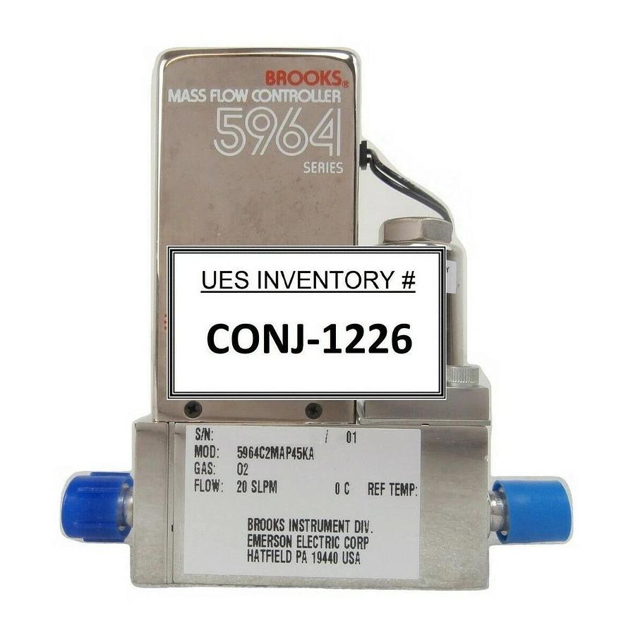 Used Brooks 5964C2MAP45KA Mass Flow Controller MFC Novellus 22-10522-02 Working Spare
