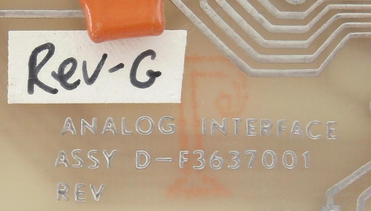 Used Varian Semiconductor VSEA D-F3637001 Analog Interface PCB Card Rev. G Surplus