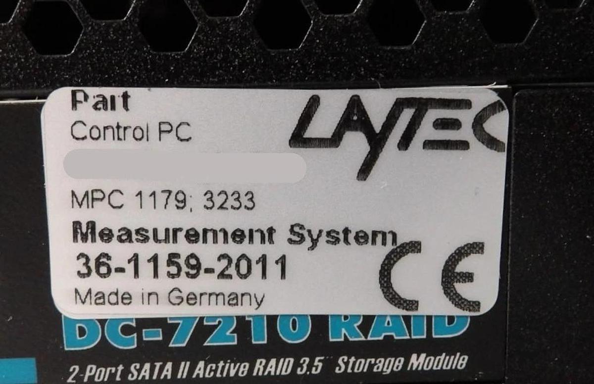 Used LayTec 00120-001 19" Rackmount Industrial Computer EpiNet PC EpiTwinTT New