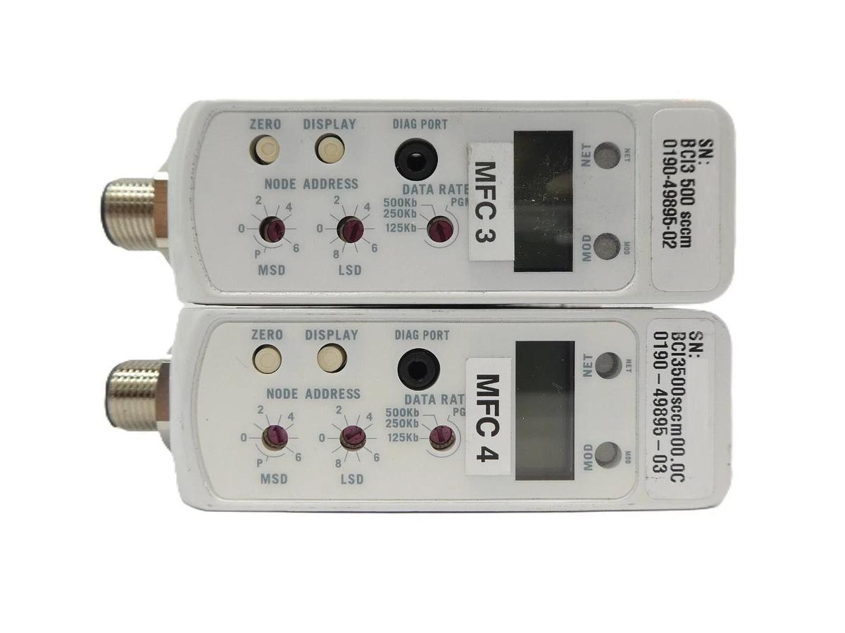 Used Brooks Instrument GF125C Mass Flow Controller MFC GF125CXXC Lot of 10 Working