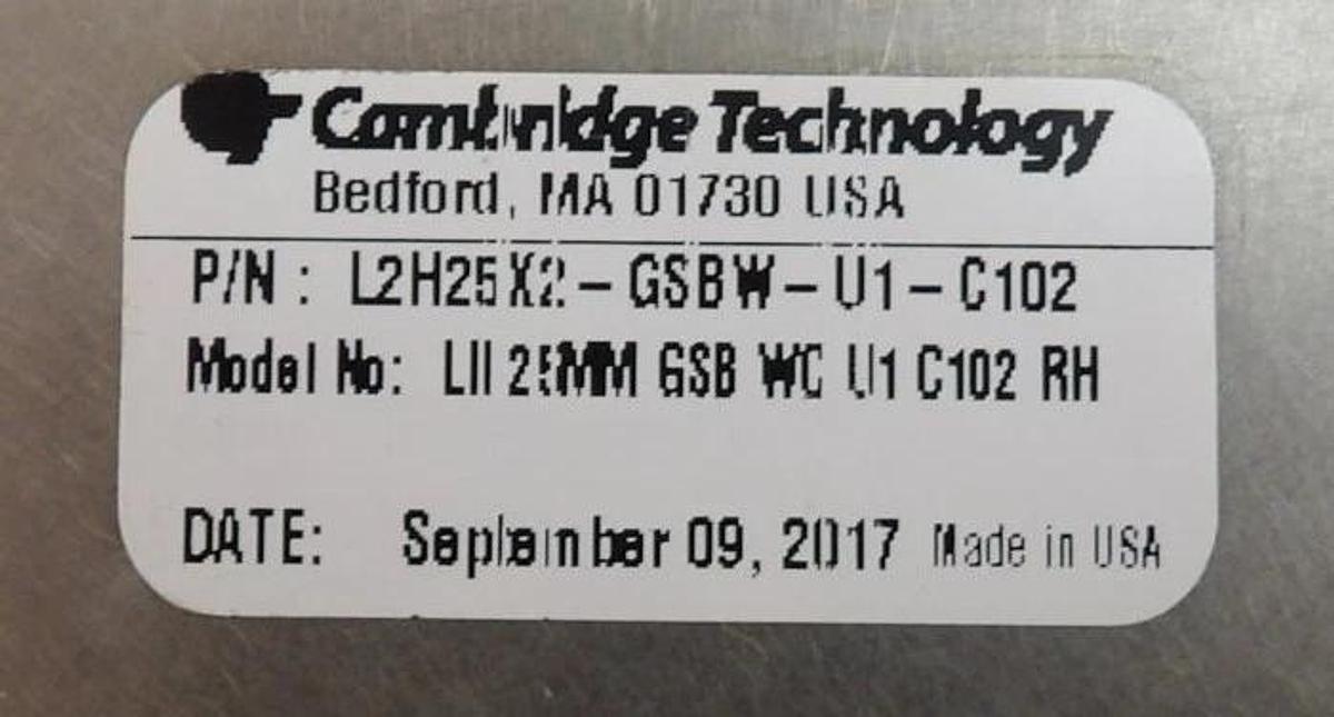 Cambridge 240941 Scan Head Set 710-81260 L2H25X2-GSBW-U1-C102 710-81688 New