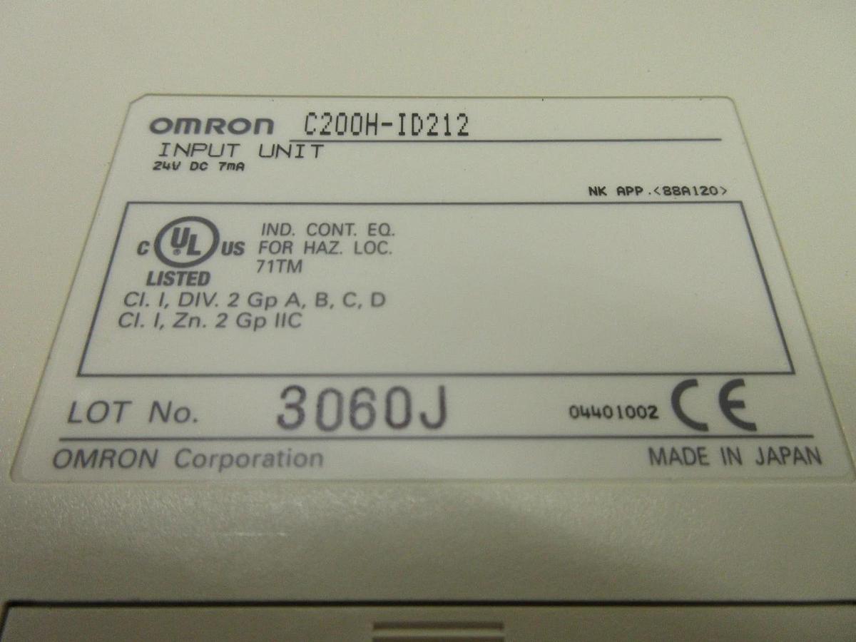 Used Omron C200HE Programmable Logic Controller PLC SYSMAC Nikon NSR-S202A Working