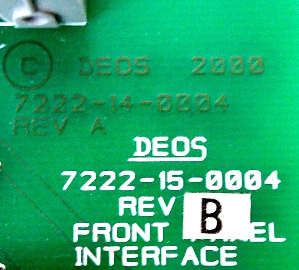 Used Coherent 7222-15-0004 Front Panel Interface PCB 7222-14-0004 Gem-Q400 Lot of 2