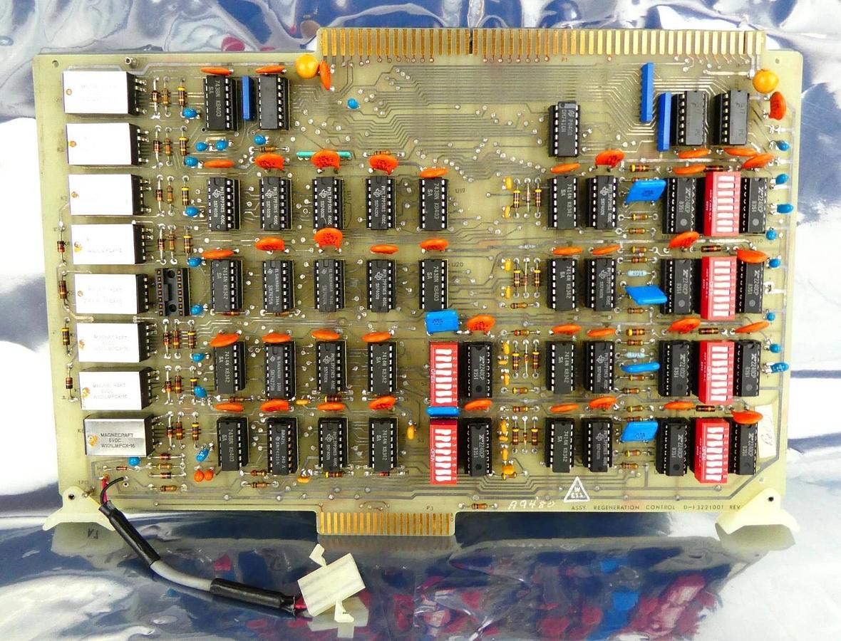 Used Varian Semiconductor VSEA D-F3221001 Regeneration Control PCB Card Rev. D Spare