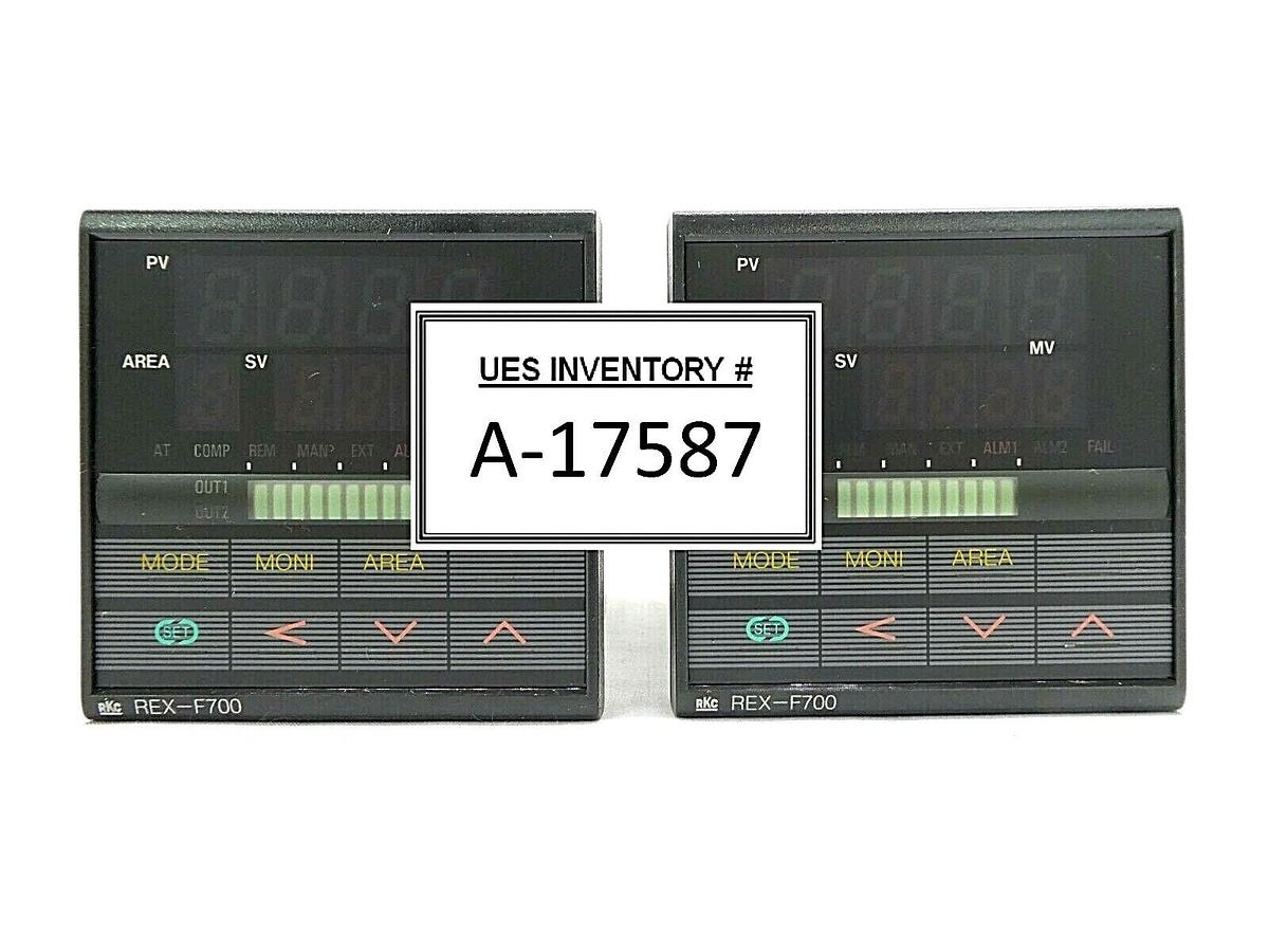 Used RKC REX-F700 Temperature Controller F700FD12 F700FD04 Lot of 2 Working Surplus