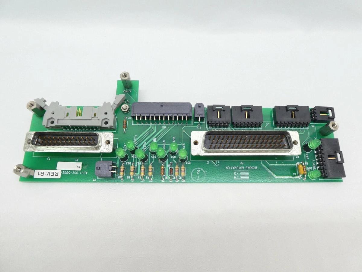 Used Brooks 002-5882-03 Interconnect Sensor PCB Rev. B1 Novellus 27-123555-00 Working