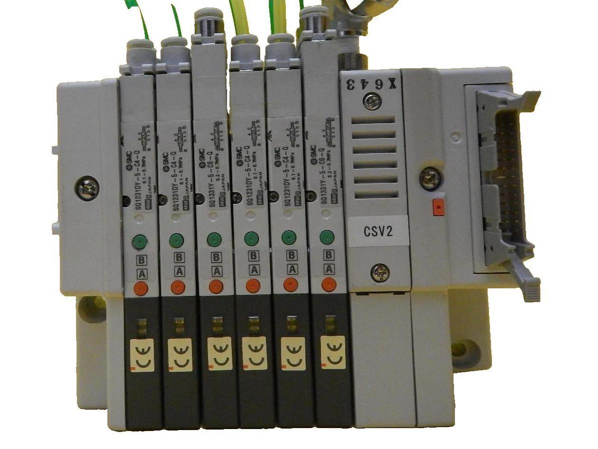 Used TEL Tokyo Electron CSV2 6-Port Manifold SMC SQ1231DY-5-C4-Q PR300Z Used Working