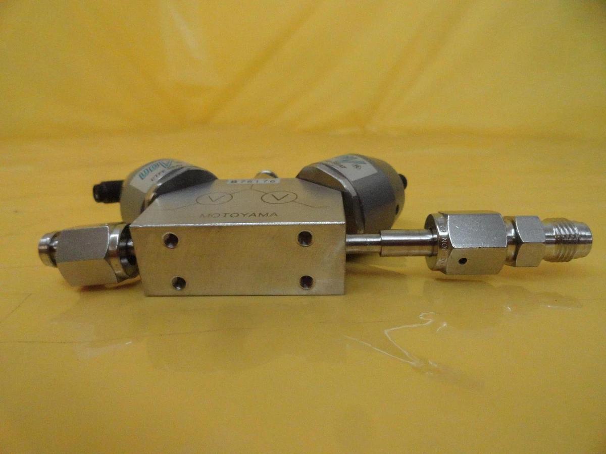 Used Motoyama SUSF316L 3-Way Diaphragm Valve Normally Open 10K-1/4 Used Working