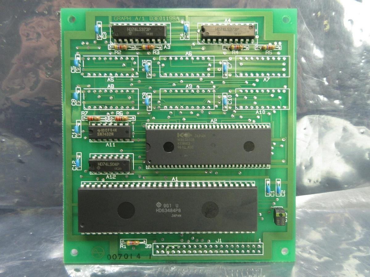 Used Kokusai Electric D3E01195A Processor Board PCB GRAPH Used Working