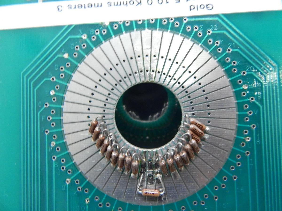 Used Alphatronics Gold Card 5 Probe Card PCB Standard B481 10.0 Kohms Meters 3 Used