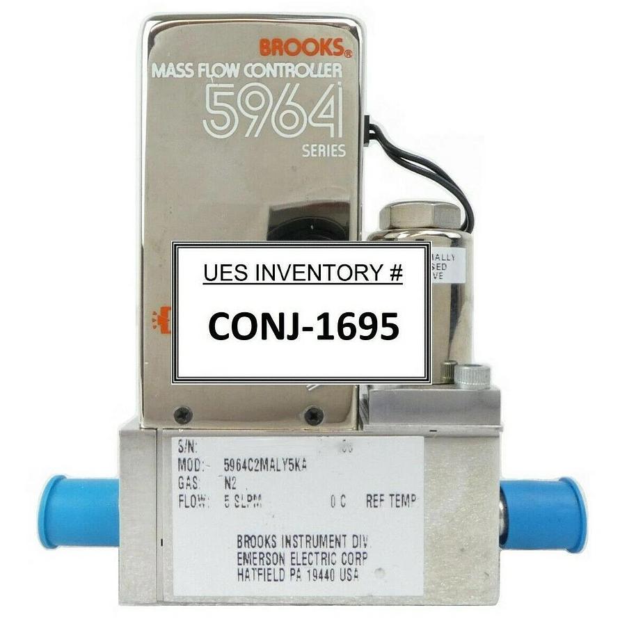 Used Brooks 5964C2MALY5KA Mass Flow Controller MFC Novellus 22-10516-00 Working Spare