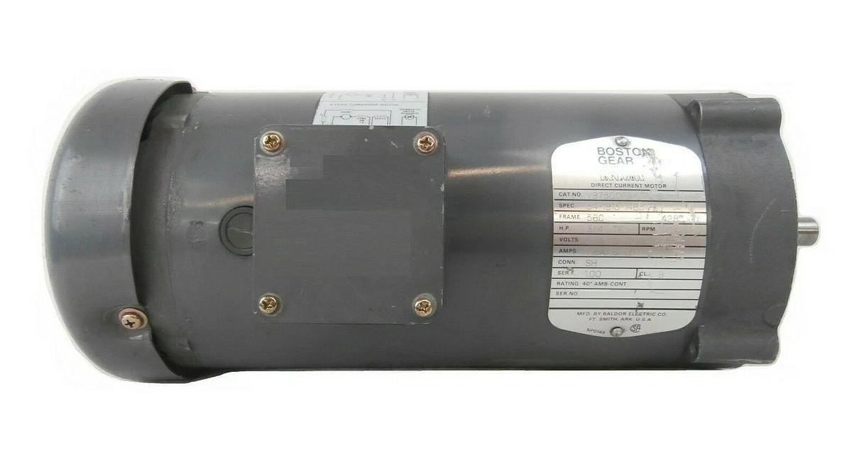 Used Boston Gear V97500TF-SPL-B Direct Current Motor 34-1913-1483 Working Surplus