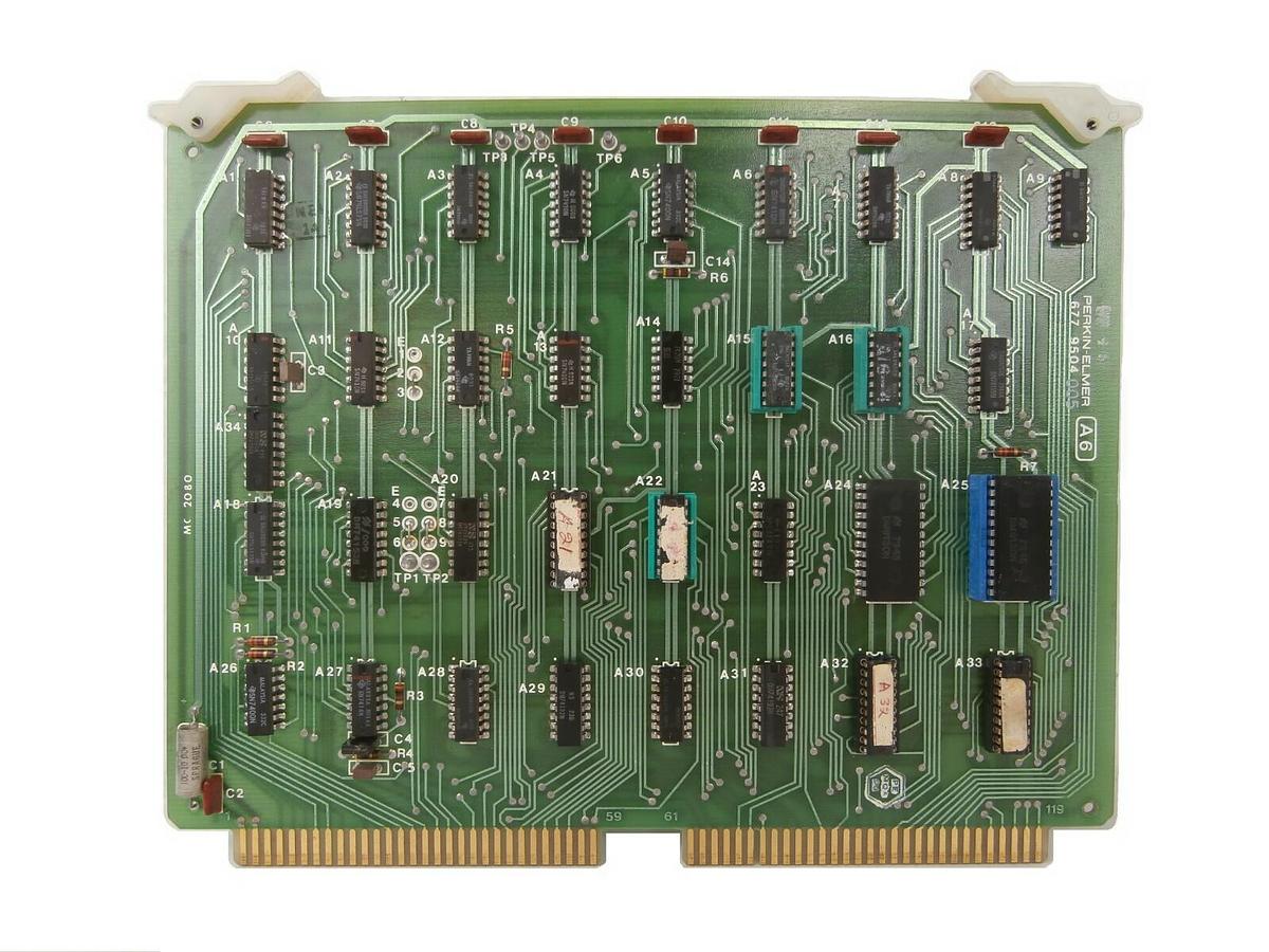 Used Perkin-Elmer 677-9504-005 Logic IC PCB Card 677 9504 005 Untested As-Is