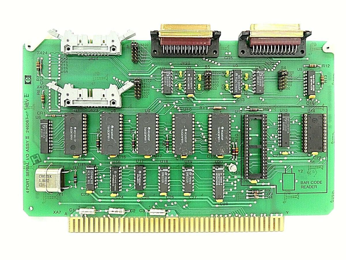 Used Electroglas 246067-001 4 Port Serial I/O Assy II PCB Card 4085x Horizon Working