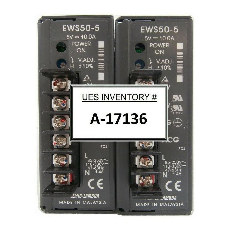 Used Nemic-Lambda EWS50-5 Power Supply Reseller Lot of 2 Nikon NSR-S204B Working
