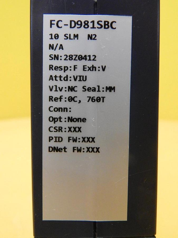Used Aera FC-D981SBC Mass Flow Controller AMAT 3030-08675 10 SLM N2 Used Working